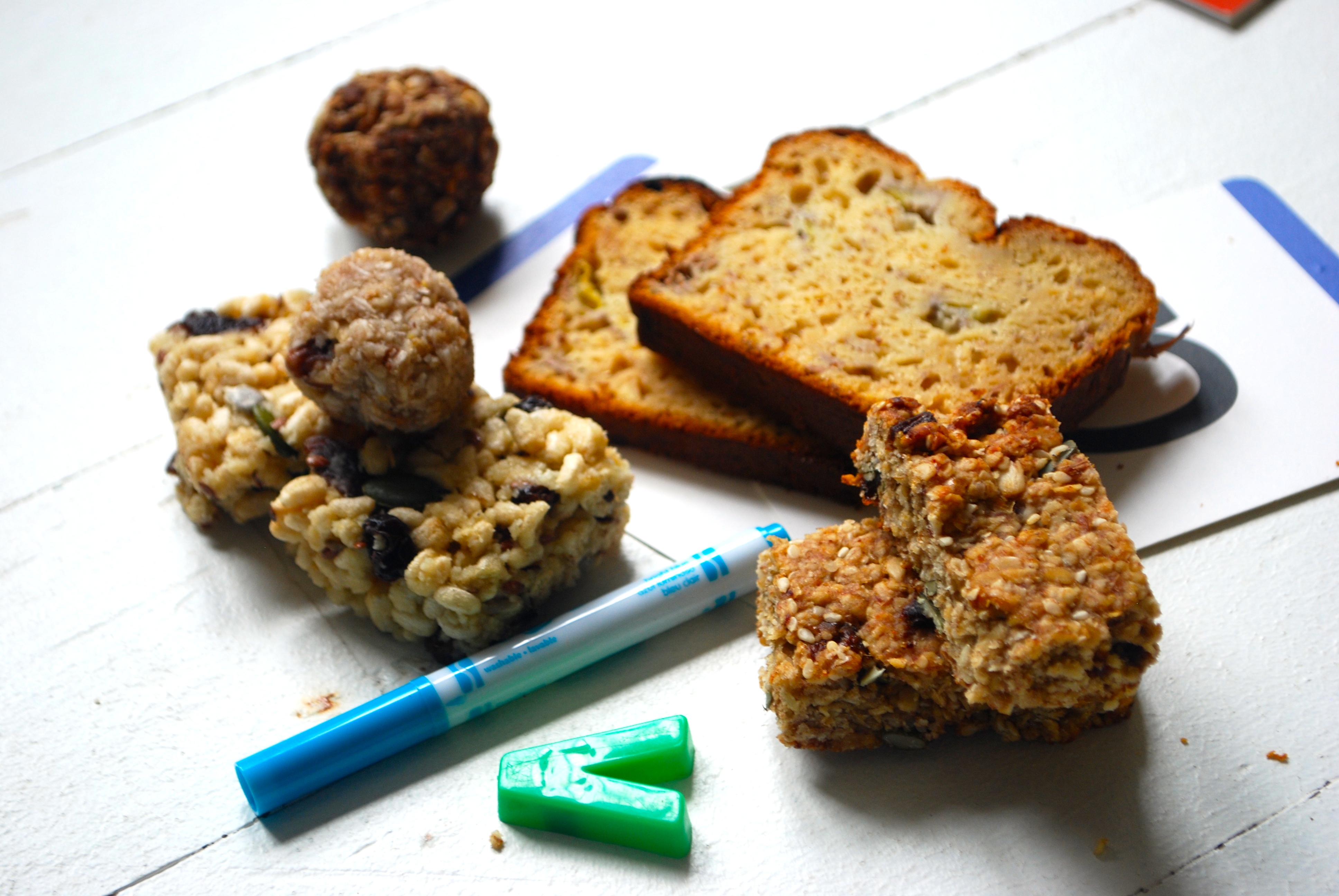 Banana bread and muffins