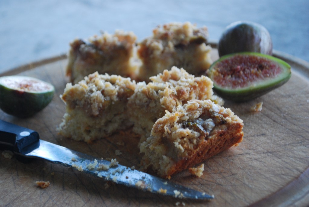 Fig Tray Bake Slices