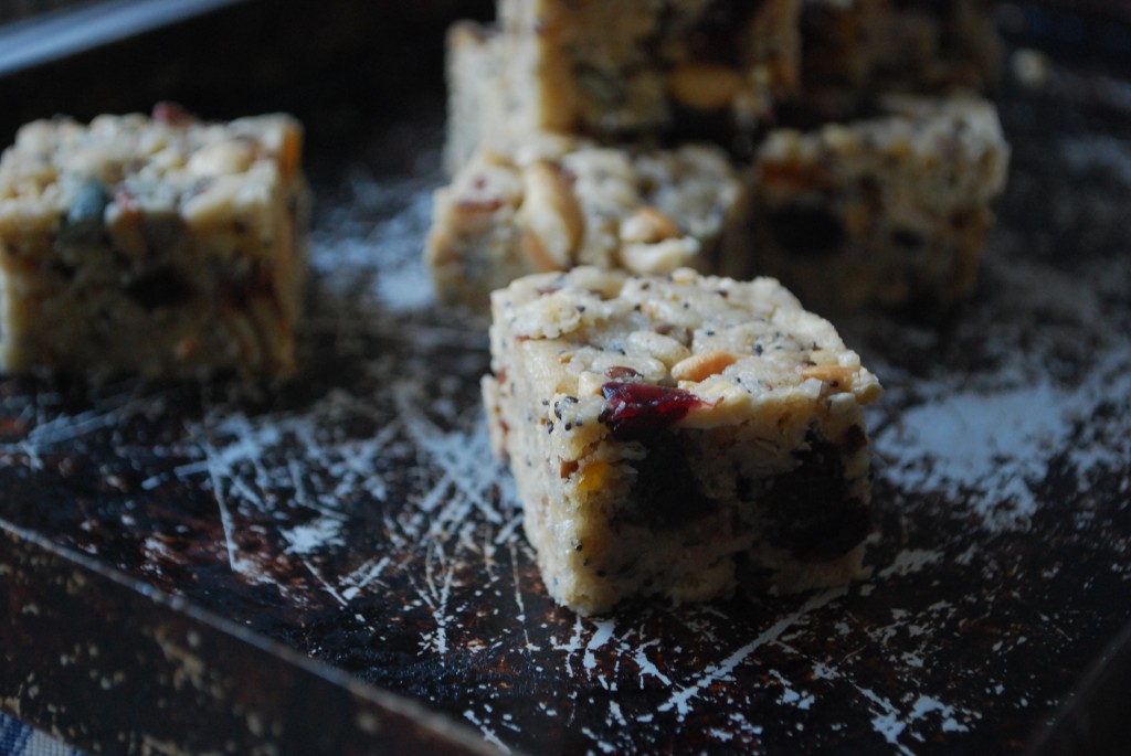 Nut Snack Bars - Cooking Them Healthy