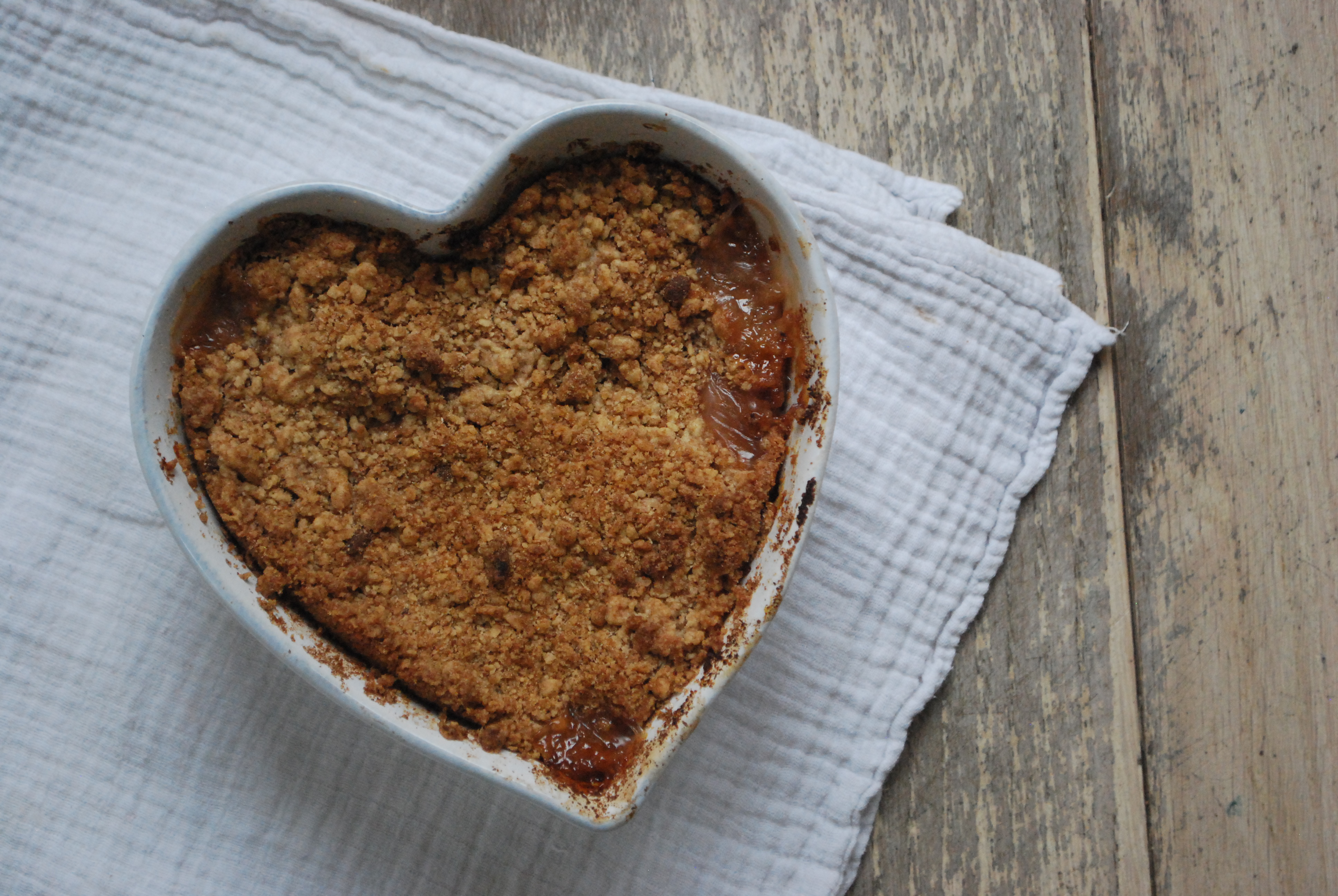 Rhubarb Apple Crumble