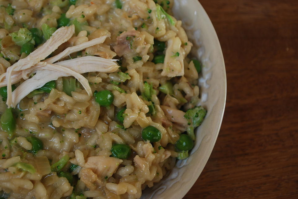 Broccoli and Pea Risotto