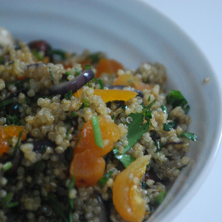 Quinoa with Hazelnuts, Orange, Onion & Herbs