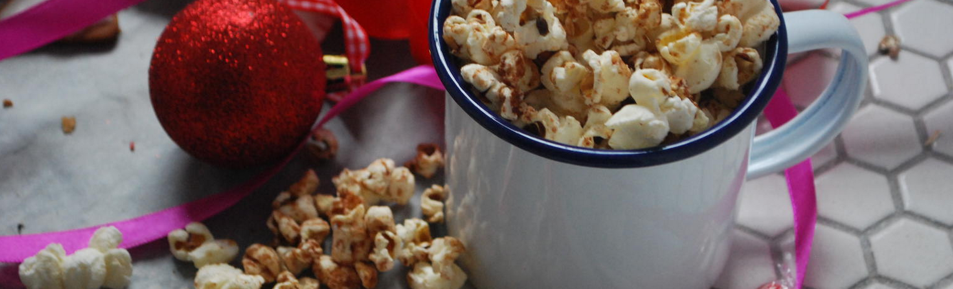 Spiced Maple Popcorn banner