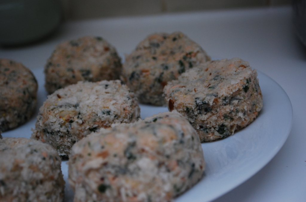 Spinach Fish Cakes