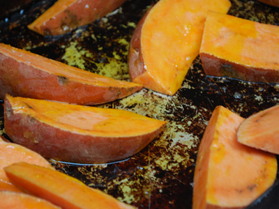 Sweet Potato Chips - preparation