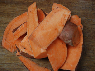 Sweet Potato Chips - preparation