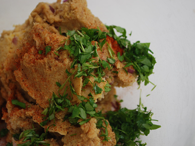 Baked Falafels - preparation