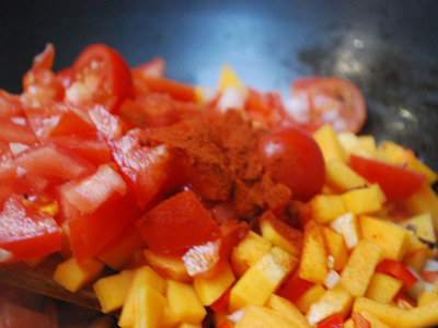 Immune Boosting Pasta Sauce - preparation