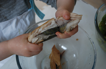 Smoked Mackerel Pate - prep