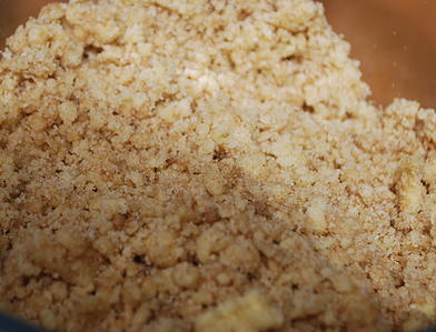 Gooseberry & Rhubarb Crumble - prep