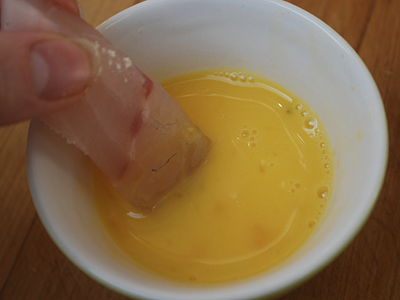 Gluten-Free Fish Fingers - prep