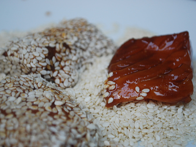 Sesame Salmon Sticks - preparation