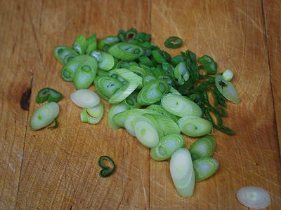 Brown Rice with Spring Onions & Seeds - prep