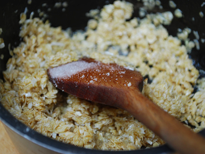 no sugar flapjacks - preparation