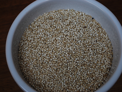 Quinoa with Hazelnuts, Orange, Onion & Herbs - prep