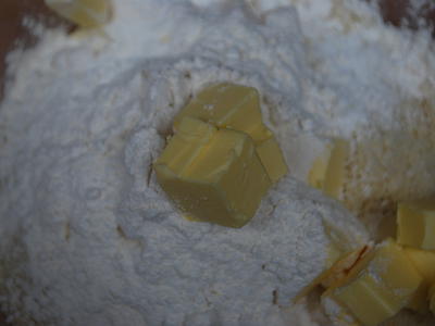 Gooseberry & Rhubarb Crumble - prep