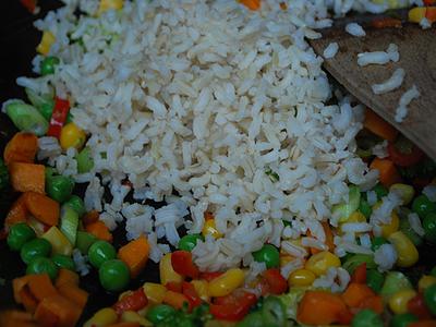 Rice with Sweet Potato & Red Pepper