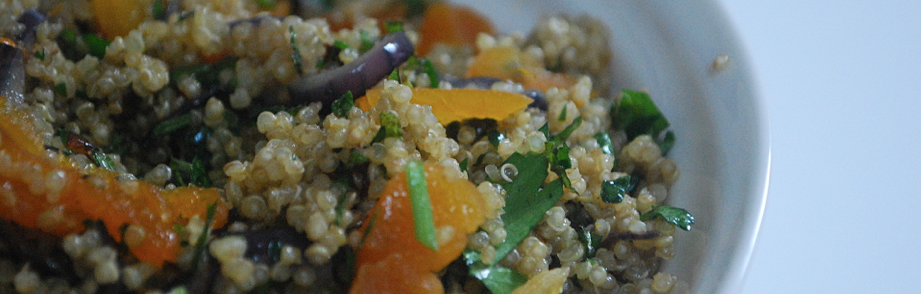 Quinoa with Hazelnuts, Orange, Onion & Herbs